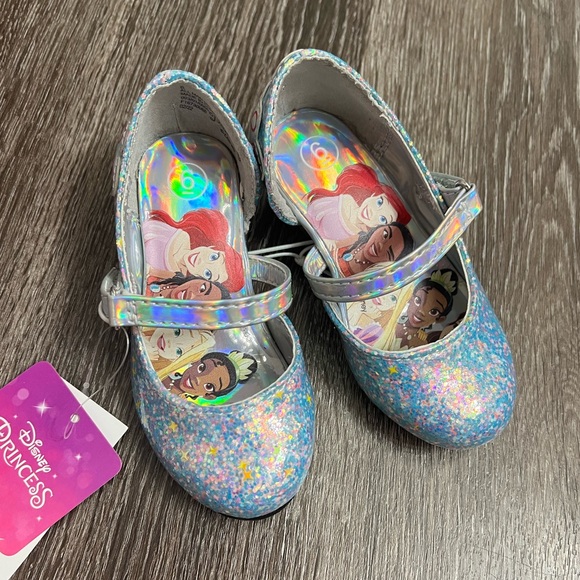 Disney Shoes Disney Little Girls Silver Princess Dress Up Maryjane
